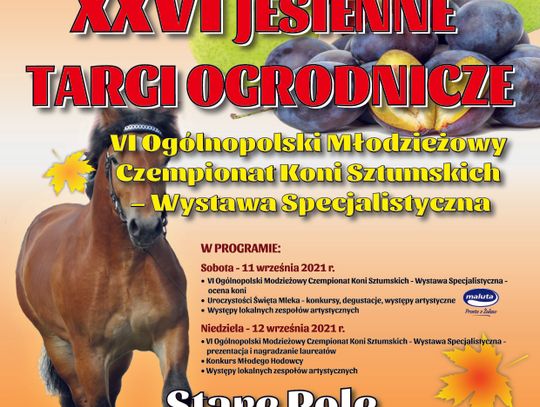 XXVI Jesienne targi ogrodnicze 11-12 września 2021 r. Stare Pole XXVI Jesienne targi ogrodnicze 11-12 września 2021 r. Stare Pole