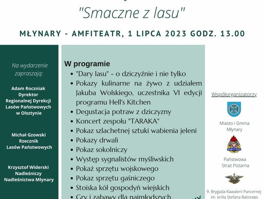 Zapraszamy na warsztaty kulinarne "Smaczne z lasu".