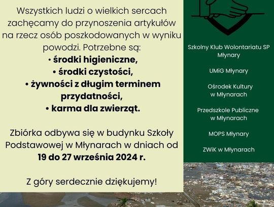 Zbiórka dla powodzian.