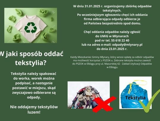 Zbiórka odpadów tekstylnych