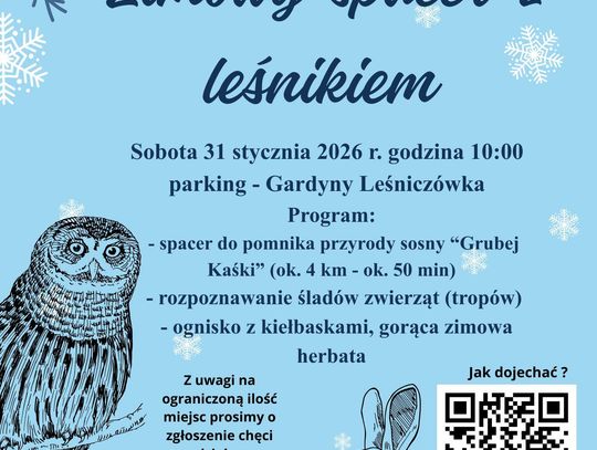 Zimowy spacer z leśnikiem