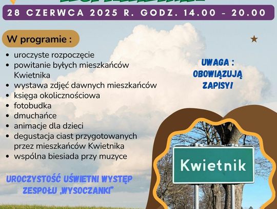 Zjazd byłych i obecnych mieszkańców wsi Kwietnik.