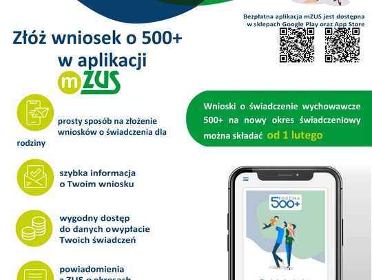 Złóż wniosek o świadczenie wychowawcze 500+ 