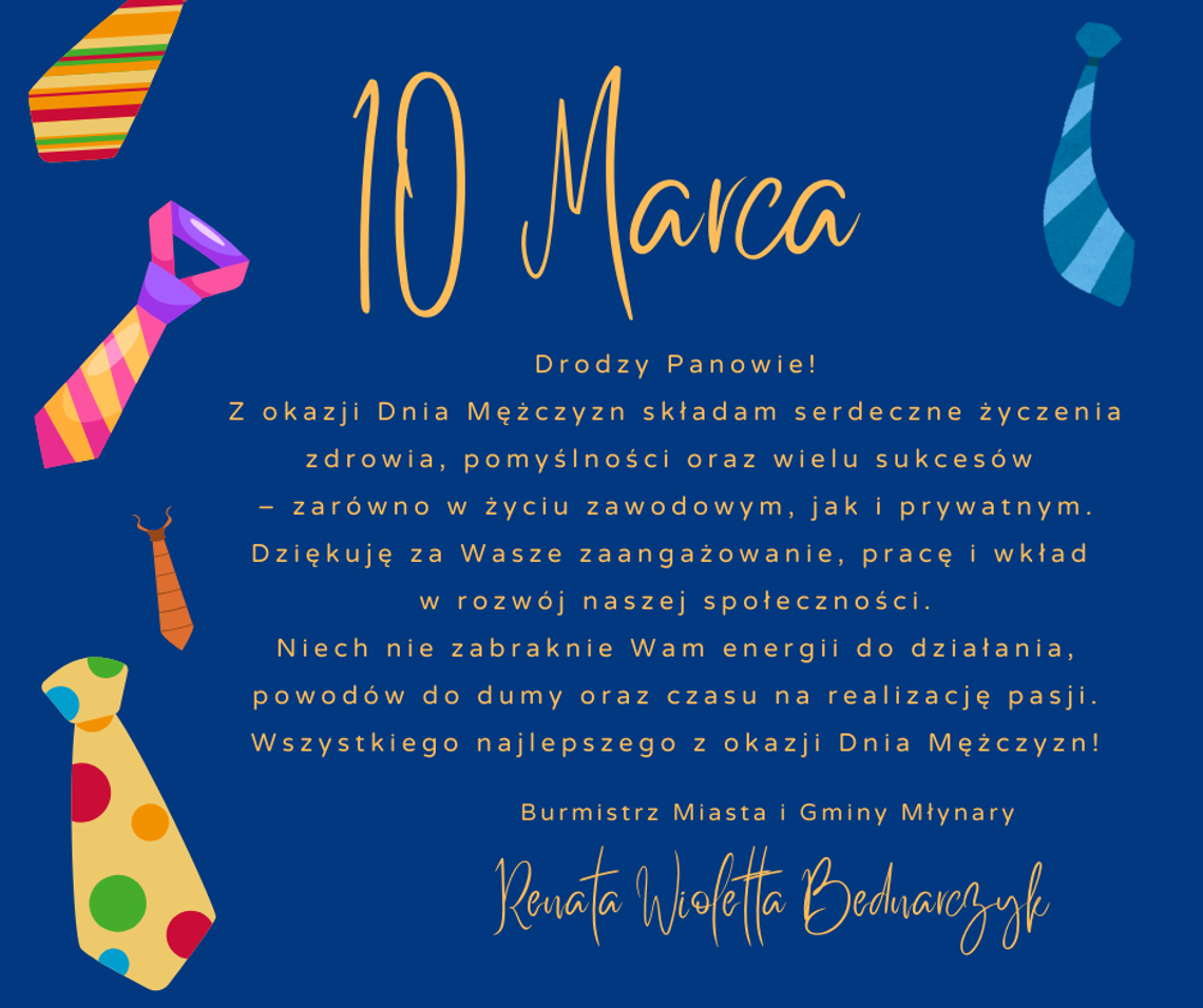 10 marca - Dzień Mężczyzny.