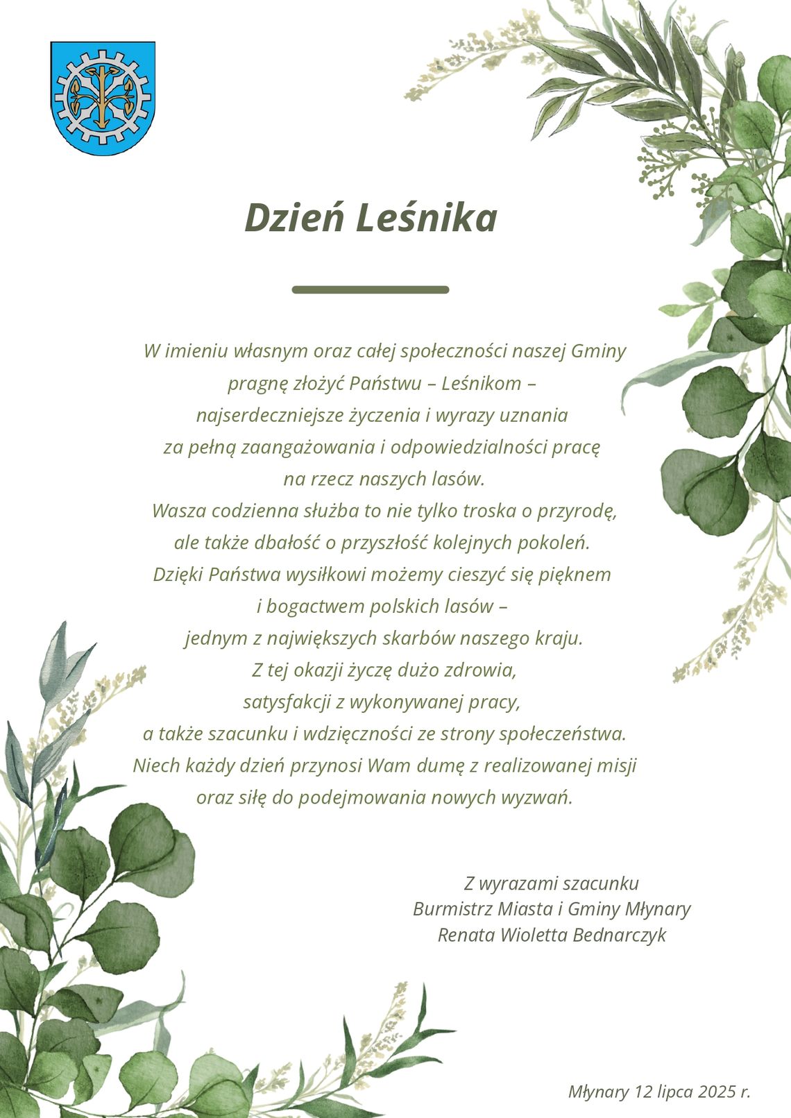 12 lipca - Dzień Leśnika.