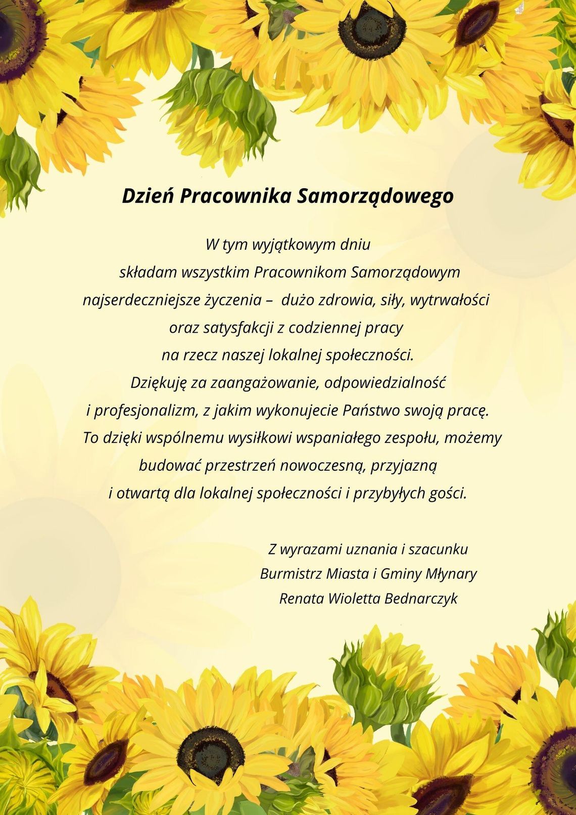 27 maja - Dzień Pracownika Samorządowego.