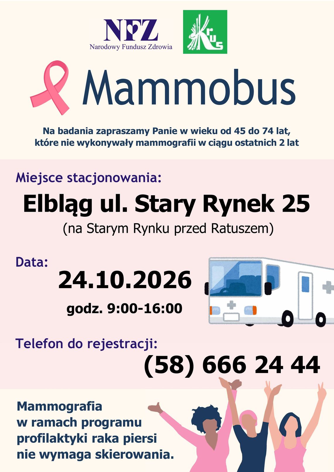 Bezpłatne badania mammograficzne Bezpłatne badania mammograficzne
