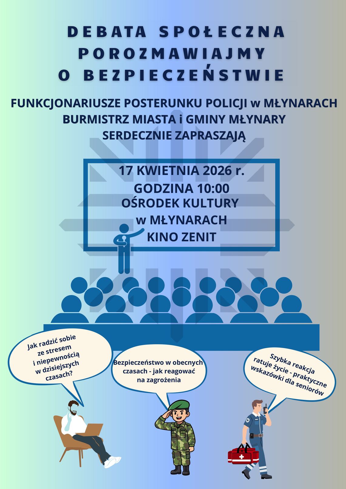 Debata Społeczna: „Porozmawiajmy o Bezpieczeństwie”.