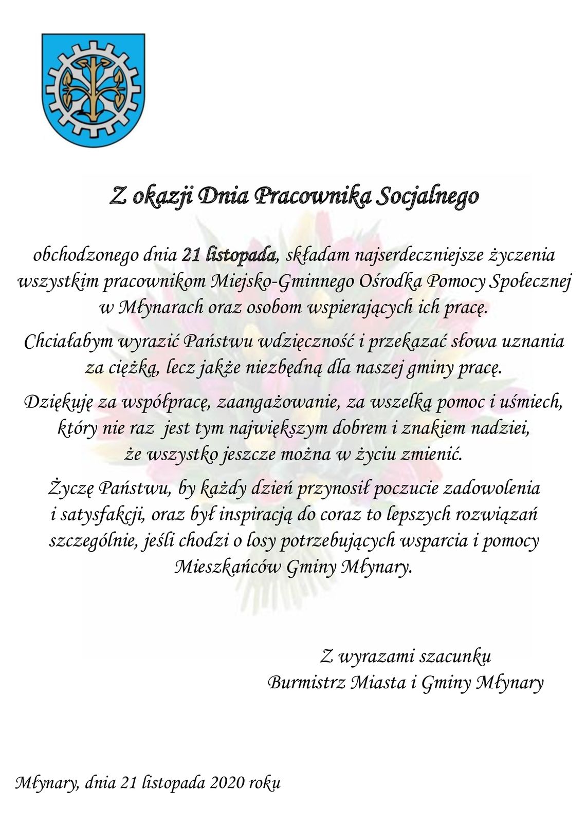 Dzień Pracownika Socjalnego Dzień Pracownika Socjalnego