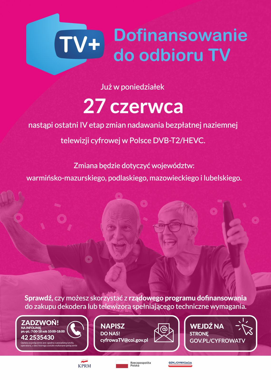 Informacja odnośnie nadawania naziemnej telewizji cyfrowej Informacja odnośnie nadawania naziemnej telewizji cyfrowej