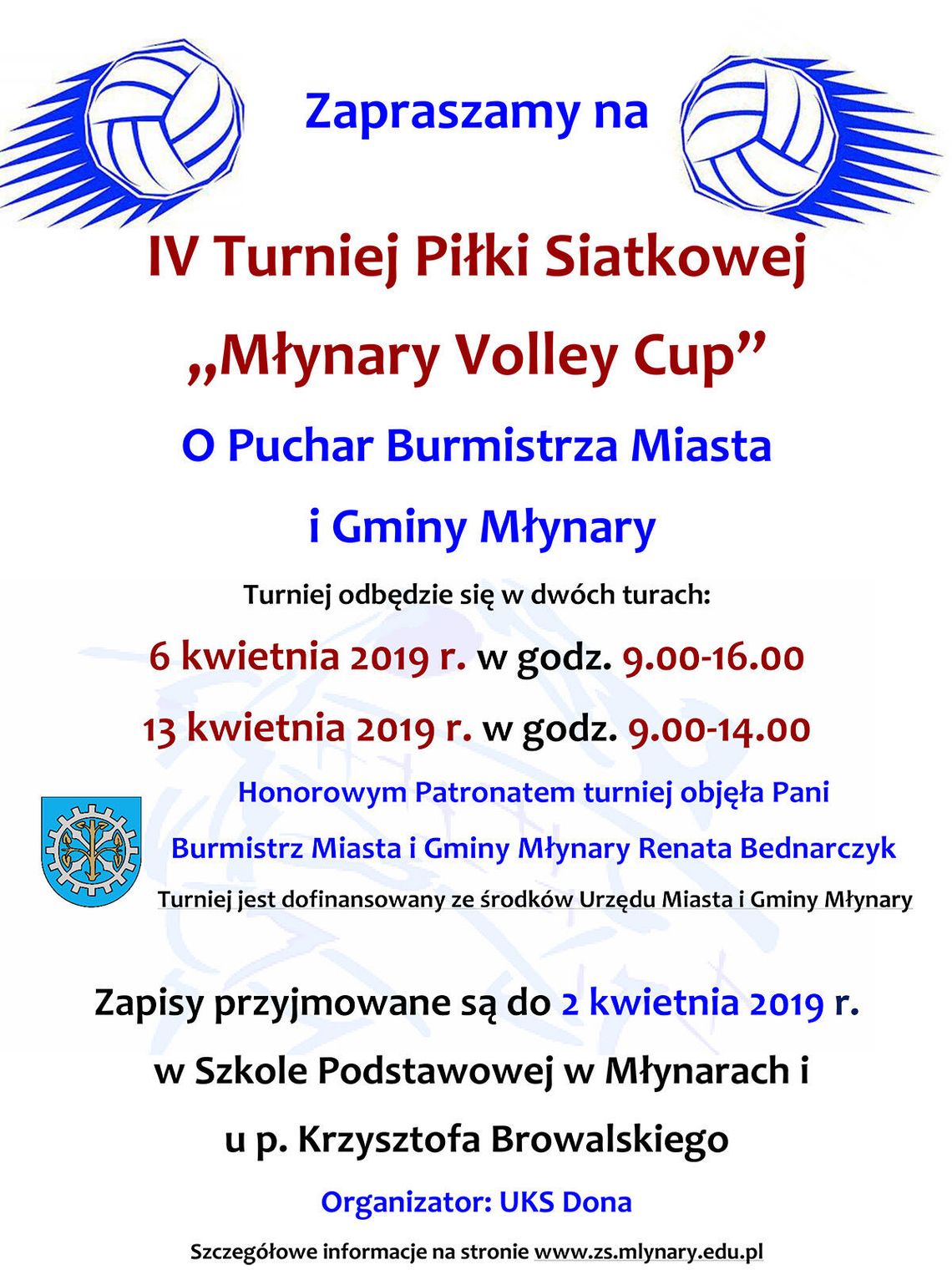 IV edycja Turnieju "Młynary Volley Cup" IV edycja Turnieju "Młynary Volley Cup"