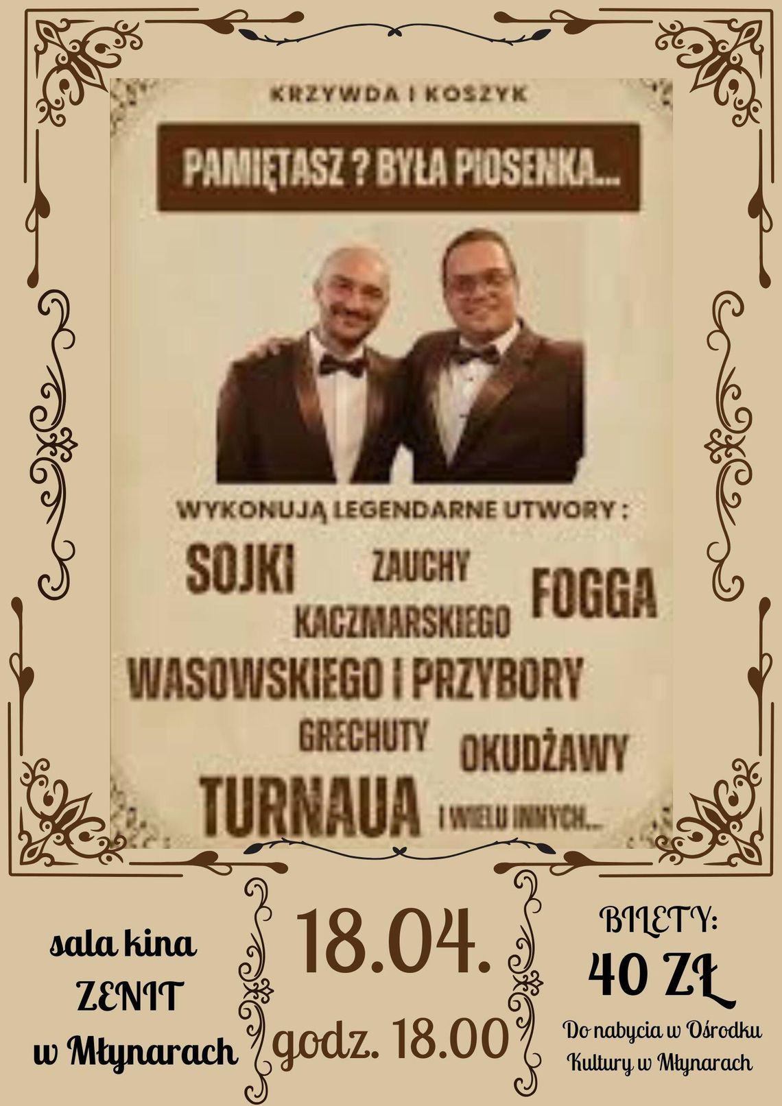 KONCERT! Krzywda&Koszyk- Pamiętasz? Była piosenka.... KONCERT! Krzywda&Koszyk- Pamiętasz? Była piosenka....