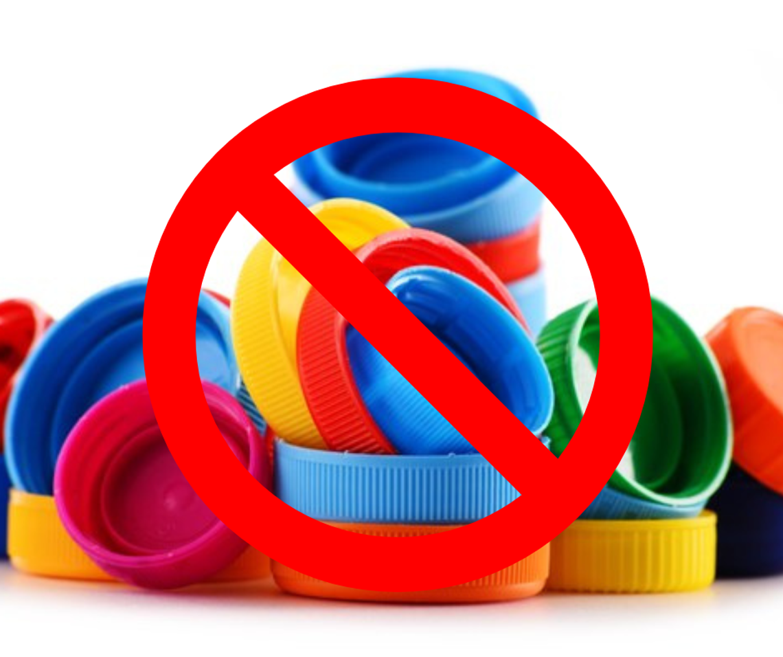 Koniec osobnych zbiórek plastikowych nakrętek.  Koniec osobnych zbiórek plastikowych nakrętek.