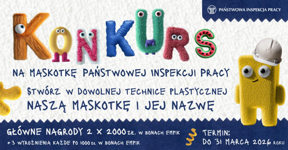 KONKURS NA MASKOTKĘ PAŃSTWOWEJ INSPEKCJI PRACY