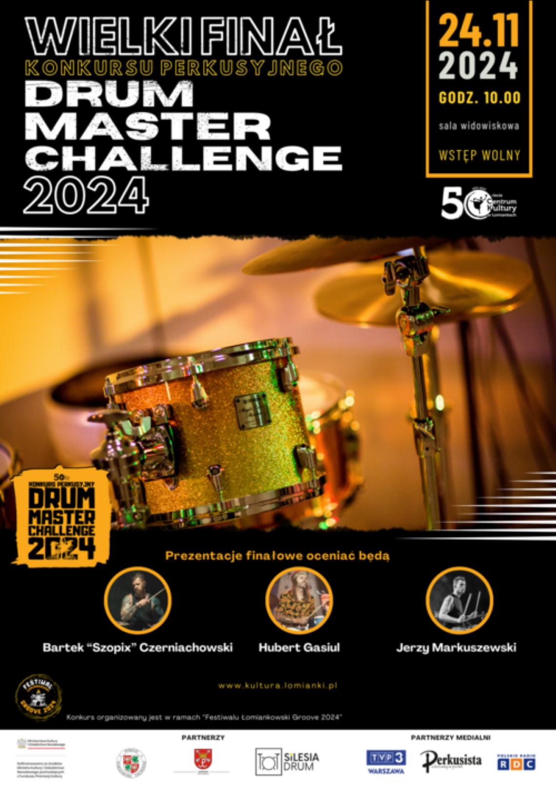 Marcel Kierzkowski finalistą I etapu "Drum Master Challenge 2024"! Marcel Kierzkowski finalistą I etapu "Drum Master Challenge 2024"!