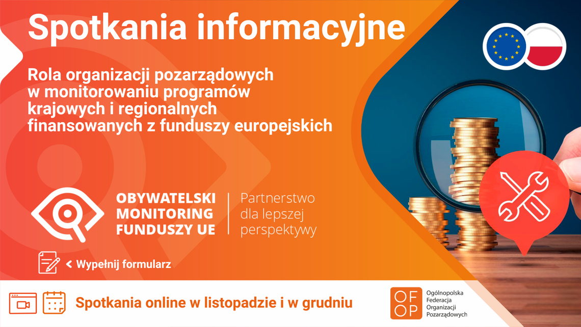 Obywatelski monitoring funduszy europejskich - nie przegap!  Obywatelski monitoring funduszy europejskich - nie przegap!
