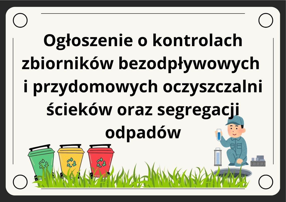 Ogłoszenie o kontrolach.