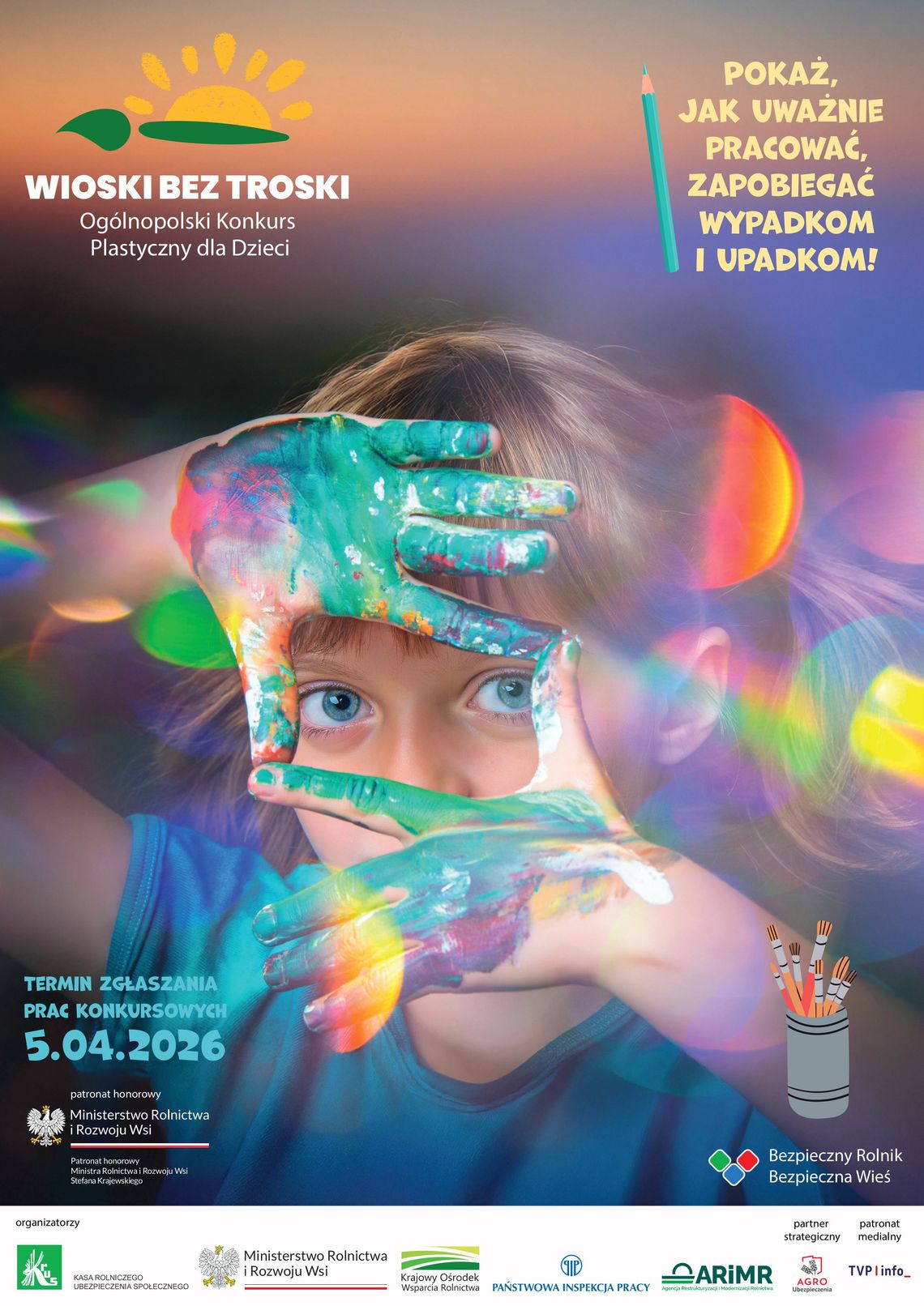 Ogólnopolski konkurs plastyczny "Wioski bez troski". Jak uważnie pracować i zapobiegać wypadkom? Ogólnopolski konkurs plastyczny "Wioski bez troski". Jak uważnie pracować i zapobiegać wypadkom?