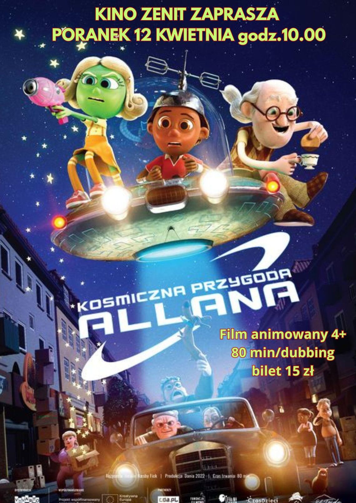 PORANEK w KINIE ZENIT 12 kwietnia godz.10:00