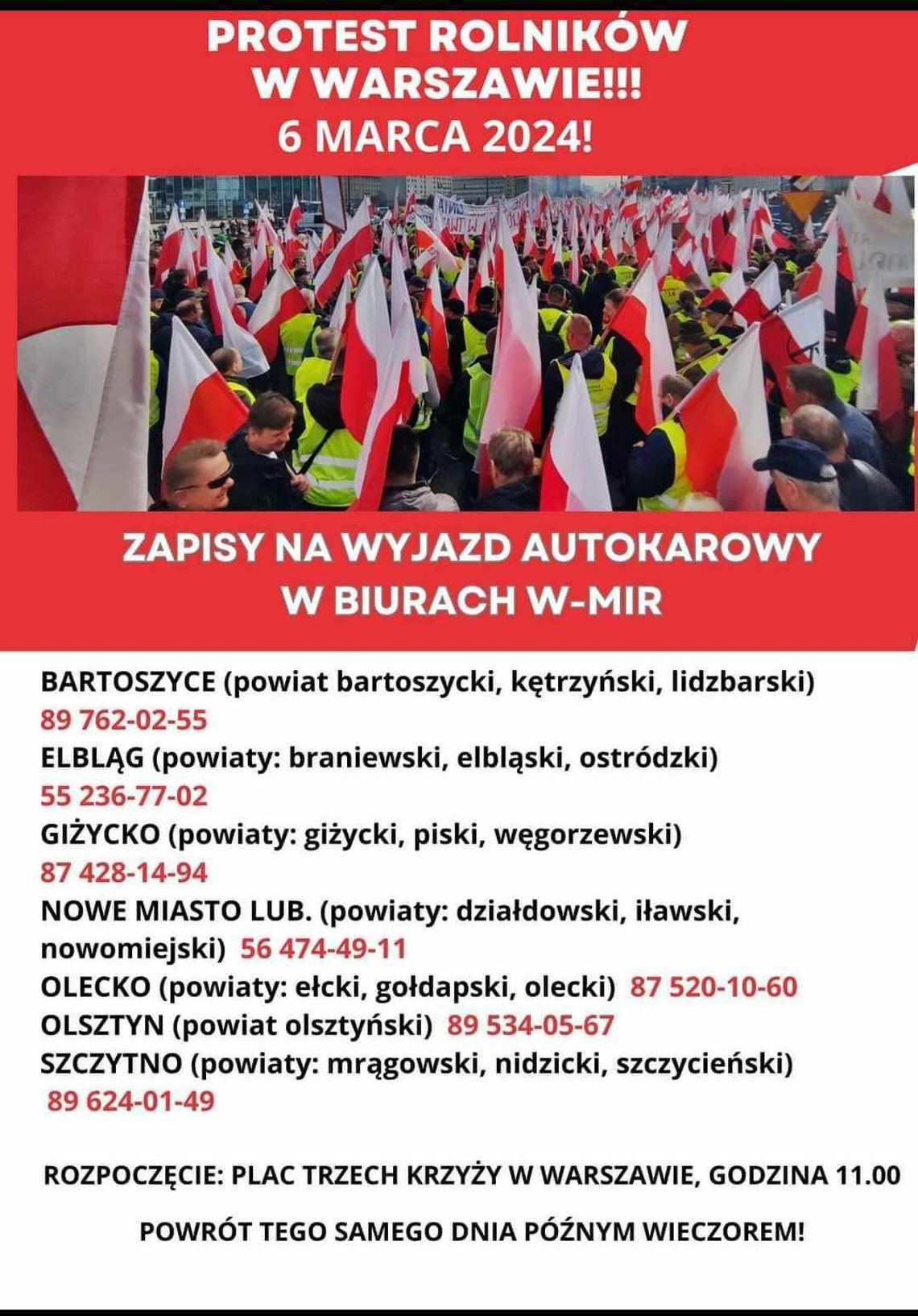 Protest Rolników.