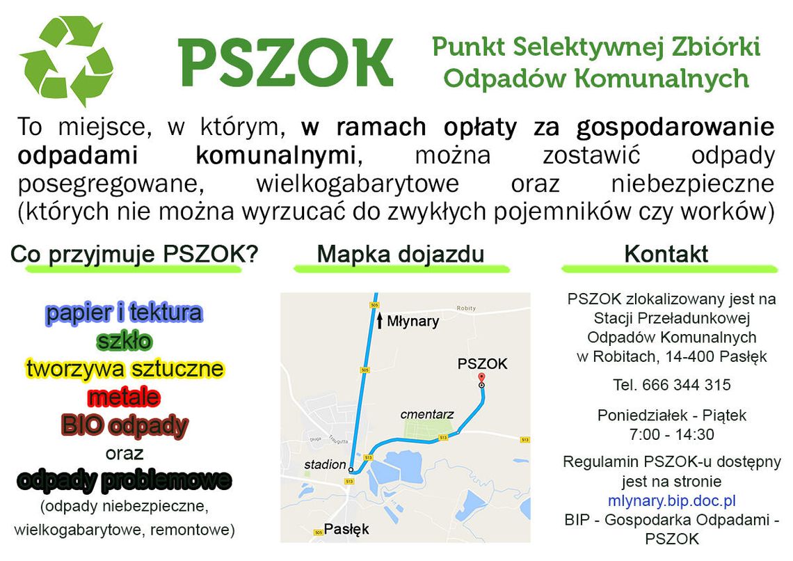 PSZOK - Punkt Selektywej Zbiórki Odpadów Komunalnych