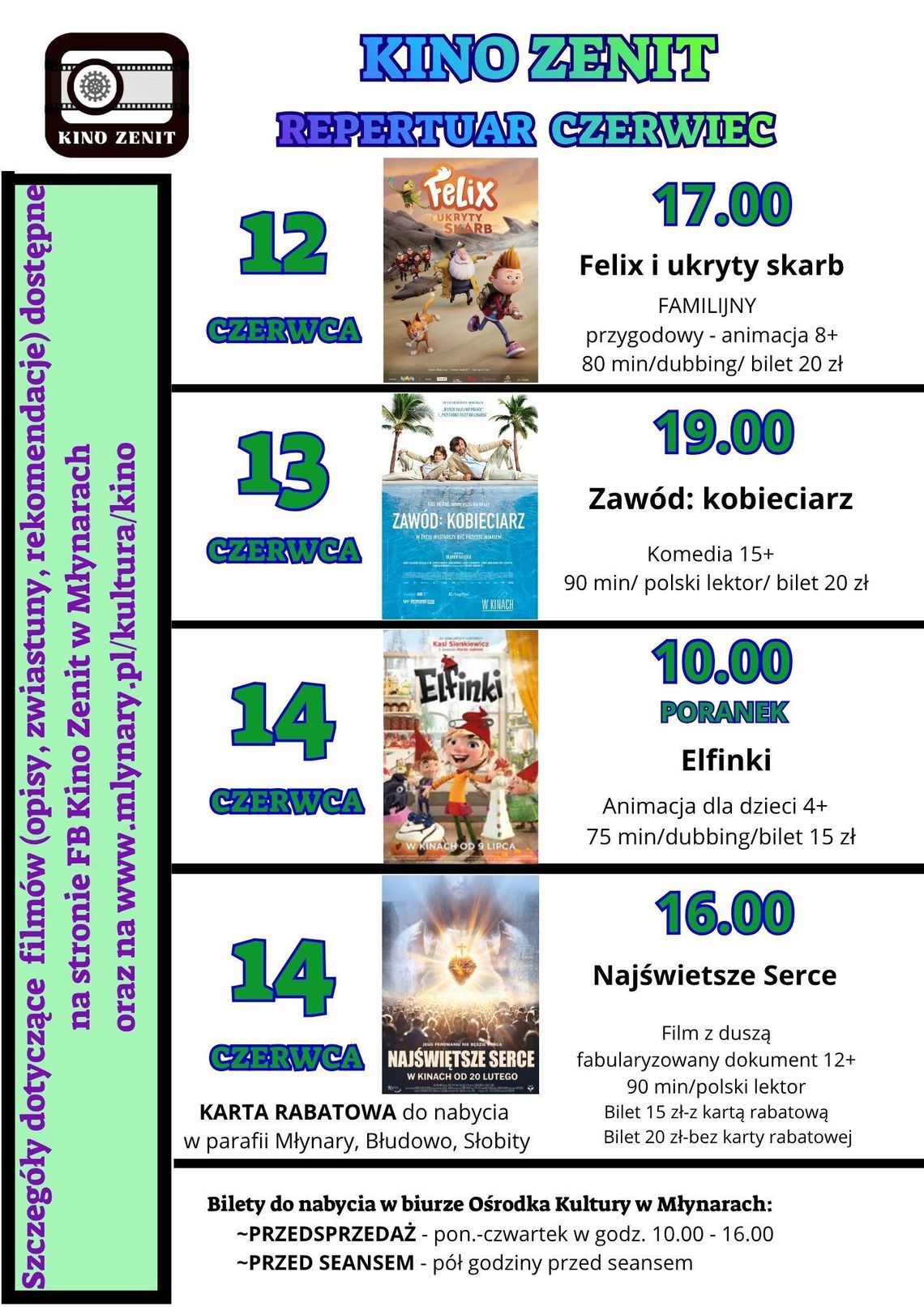 Repertuar Kina Zenit w czerwcu