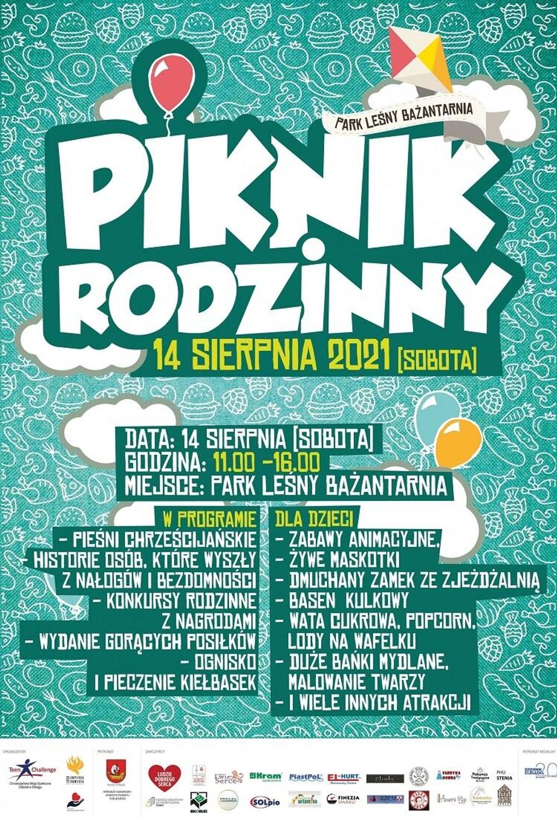 Teen Challenge zaprasza na IV PIKNIK RODZINNY. Będzie się działo! Teen Challenge zaprasza na IV PIKNIK RODZINNY. Będzie się działo!