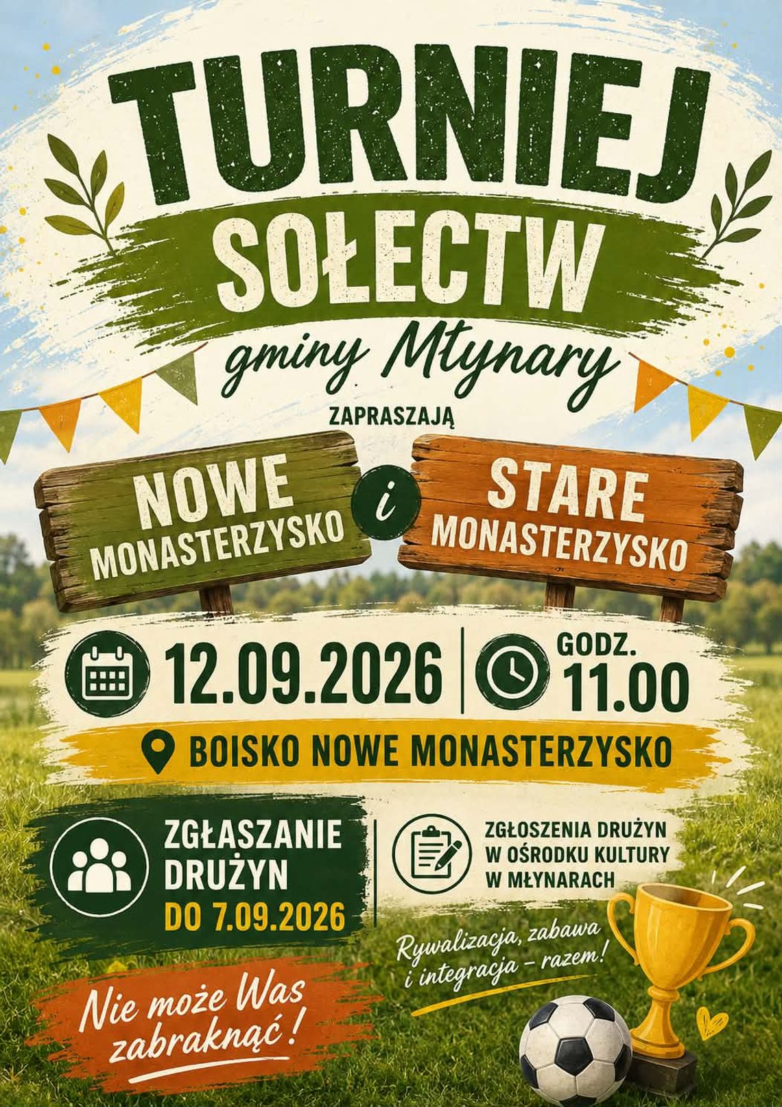 🏆 TURNIEJ SOŁECTW GMINY MŁYNARY 🏆