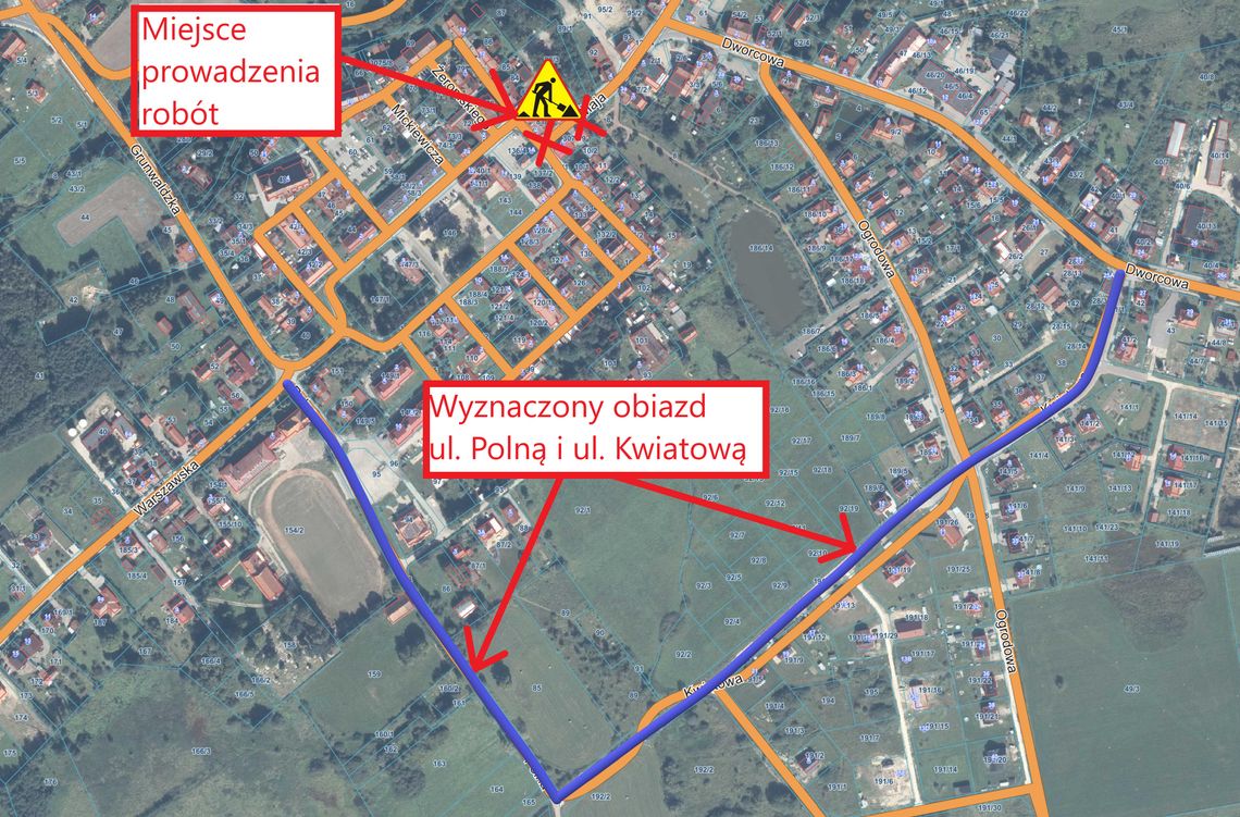 UWAGA! Czasowe zamknięcie skrzyżowania w Młynarach