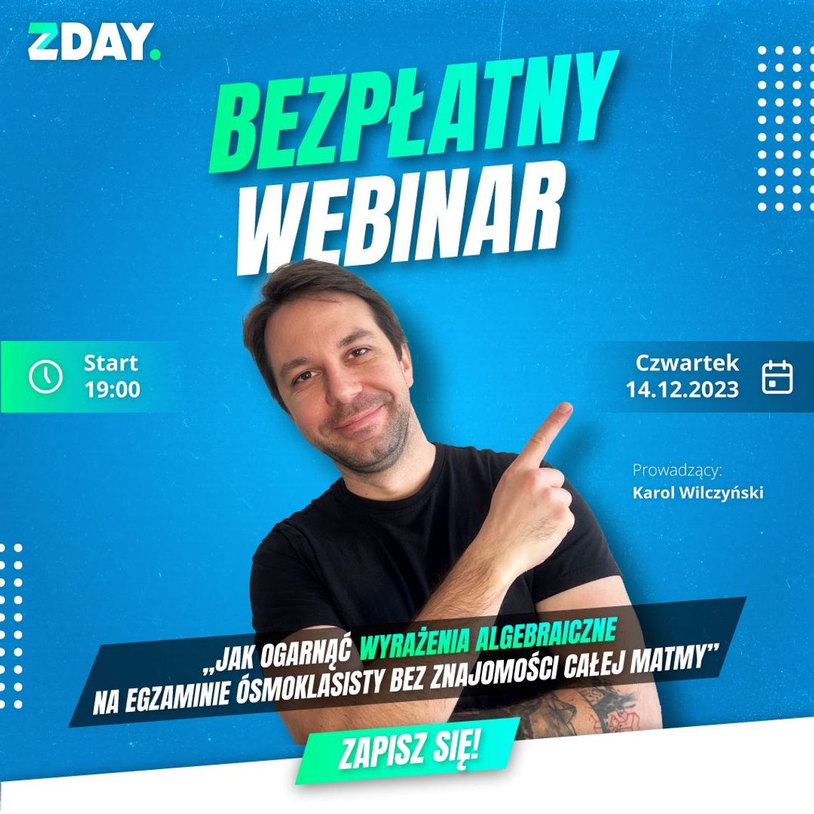 Webinar dla uczniów klas ósmych.