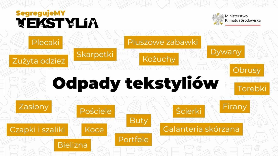 Zbiórka tekstyliów na terenie gminy Młynary Zbiórka tekstyliów na terenie gminy Młynary