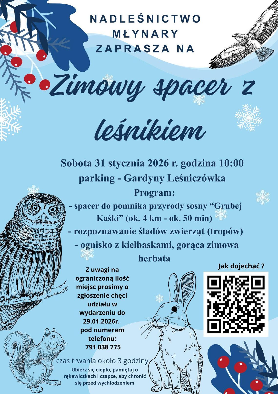 Zimowy spacer z leśnikiem