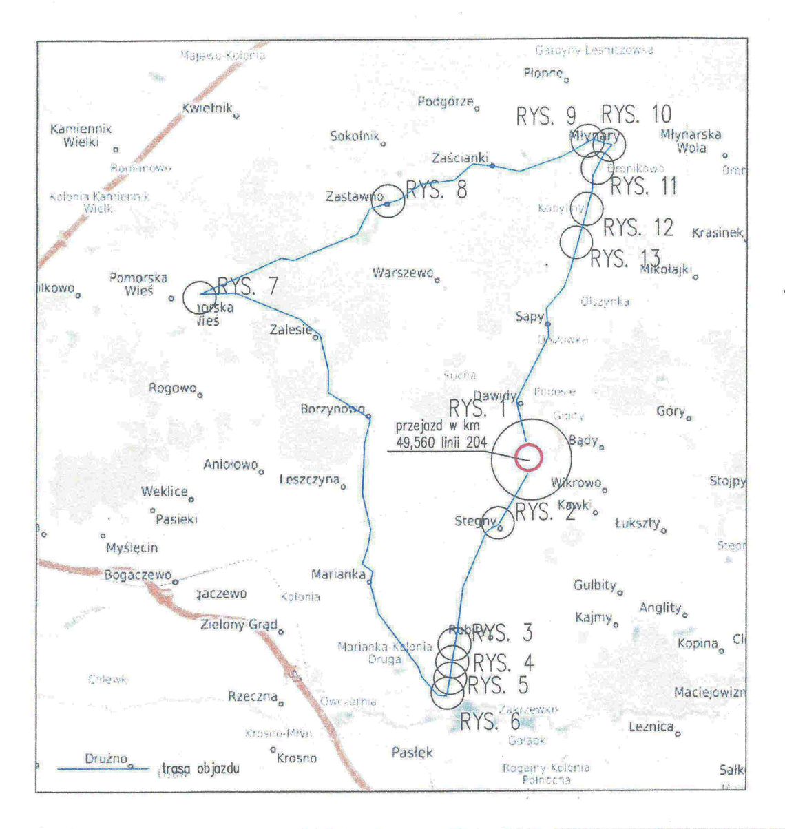 Zmiana organizacji ruchu na odcinku Młynary-Pasłęk Zmiana organizacji ruchu na odcinku Młynary-Pasłęk